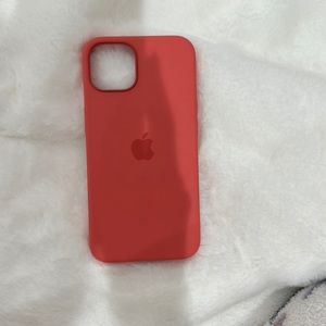 Coral colored Apple case